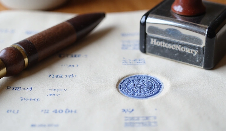 Notary stamp and seal