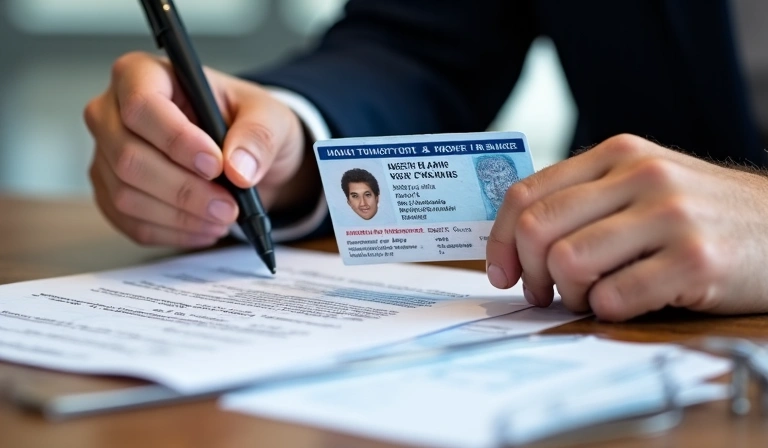 Person verifying identification