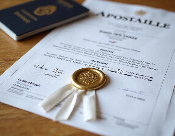 Official apostille certificate example