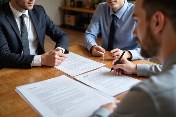Professional loan signing agent assisting clients